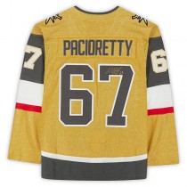 V.Golden Knights #67 Max Pacioretty Fanatics Authentic Autographed Gold Alternate Authentic Jersey Hockey Jerseys