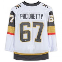 V.Golden Knights #67 Max Pacioretty Fanatics Authentic Autographed White Authentic Jersey Hockey Jerseys