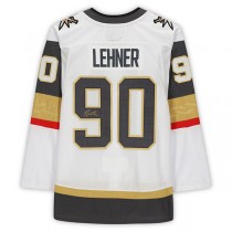 V.Golden Knights #90 Robin Lehner Fanatics Authentic Autographed White Authentic Jersey Hockey Jerseys