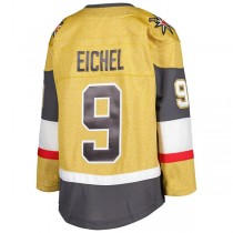 V.Golden Knights #9 Jack Eichel Home Premier Player Jersey Gold Stitched American Hockey Jerseys