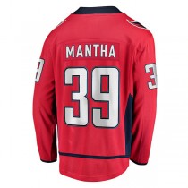 W.Capitals #39 Anthony Mantha Fanatics Branded Home Premier Breakaway Player Jersey Red Stitched American Hockey Jerseys