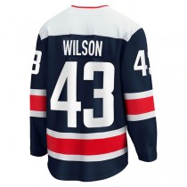 W.Capitals #43 Tom Wilson Fanatics Branded 2020-21 Alternate Premier Breakaway Player Jersey Navy Stitched American Hockey Jerseys