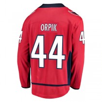 W.Capitals #44 Brooks Orpik Fanatics Branded Breakaway Home Player Jersey Red Stitched American Hockey Jerseys