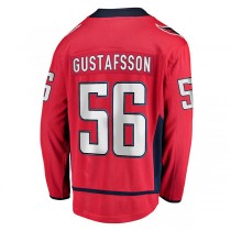 W.Capitals #56 Erik Gustafsson Fanatics Branded Home Breakaway Player Jersey Red Stitched American Hockey Jerseys