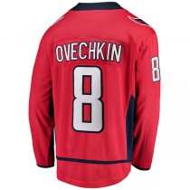 W.Capitals #8 Alex Ovechkin Fanatics Branded Breakaway Player Jersey Red Stitched American Hockey Jerseys