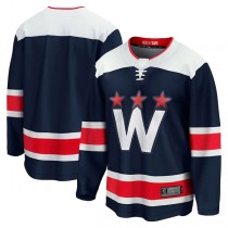W.Capitals Fanatics Branded 2020-21 Alternate Premier Breakaway Jersey Navy Stitched American Hockey Jerseys