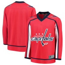 W.Capitals Fanatics Branded Home Replica Blank Jersey Red Stitched American Hockey Jerseys