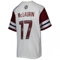 W.Commanders #17 Terry McLaurin White Game Jersey Stitched American Football Jerseys