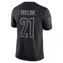 W.Commanders #21 Sean Taylor Black Retired Player RFLCTV Limited Jersey Stitched American Football Jerseys