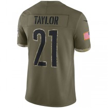 W.Commanders #21 Sean Taylor Olive 2022 Salute To Service Retired Player Limited Jersey Stitched American Football Jerseys