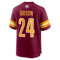 W.Commanders #24 Antonio Gibson Burgundy Game Jersey Stitched American Football Jerseys