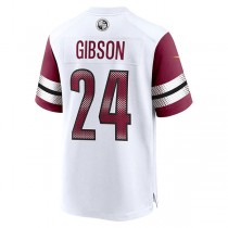 W.Commanders #24 Antonio Gibson White Game Jersey Stitched American Football Jerseys