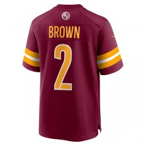 W.Commanders #2 Dyami Brown Burgundy Game Jersey Stitched American Football Jerseys