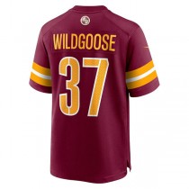 W.Commanders #37 Rachad Wildgoose Burgundy Game Player Jersey Stitched American Football Jerseys