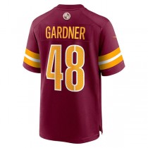 W.Commanders #48 Ferrod Gardner Burgundy Player Game Jersey Stitched American Football Jerseys