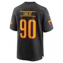 W.Commanders #90 Montez Sweat Black Alternate Game Player Jersey Stitched American Football Jerseys