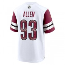 W.Commanders #93 Jonathan Allen White Game Jersey Stitched American Football Jerseys