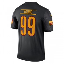 W.Commanders #99 Chase Young Black Alternate Legend Jersey Stitched American Football Jerseys