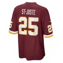 W.Football Team #25 Benjamin St-Juste Burgundy Game Jersey Stitched American Football Jerseys