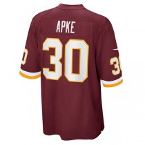 W.Football Team #30 Troy Apke Burgundy Game Player Jersey Stitched American Football Jerseys