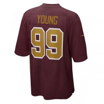W.Football Team #99 Chase Young Burgundy Alternate Game Jersey Stitched American Football Jerseys