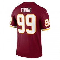 W.Football Team #99 Chase Young Burgundy Legend Jersey Stitched American Football Jerseys