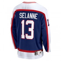 W.Jets #13 Teemu Selanne Fanatics Branded Breakaway Retired Player Jersey Navy Stitched American Hockey Jerseys
