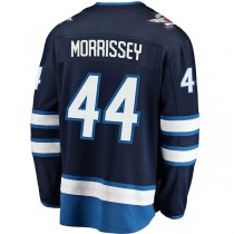 W.Jets #44 Josh Morrissey Fanatics Branded Breakaway Replica Jersey Navy Stitched American Hockey Jerseys
