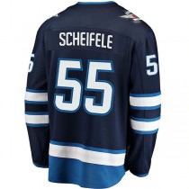 W.Jets #55 Mark Scheifele Fanatics Branded Breakaway Replica Jersey Navy Stitched American Hockey Jerseys