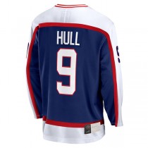 W.Jets #9 Bobby Hull Fanatics Branded Breakaway Retired Player Jersey Navy Stitched American Hockey Jerseys