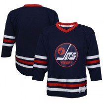 W.Jets Preschool 2021-22 Alternate Replica Jersey Navy Stitched American Hockey Jerseys