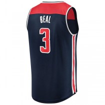 W.Wizards #3 Bradley Beal Fanatics Branded Fast Break Player Jersey Statement Edition Navy Stitched American Basketball Jersey