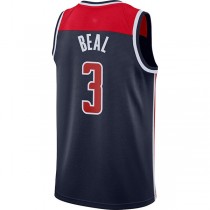 W.Wizards #3 Bradley Beal Jordan Brand Swingman Jersey Statement Edition Navy Stitched American Basketball Jersey