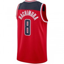W.Wizards #8 Rui Hachimura Swingman Jersey Red Icon Edition Stitched American Basketball Jersey