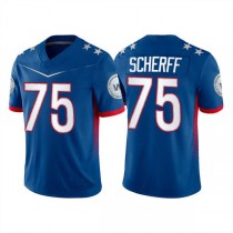 W. Football Team #75 Brandon Scherff 2022 Royal Pro Bowl Stitched Jersey American Football Jerseys