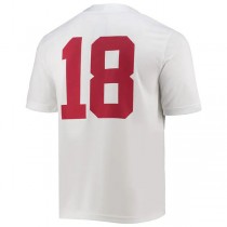 #18 Alabama Crimson Tide Game Jersey White Stitched American College Jerseys Football Jersey