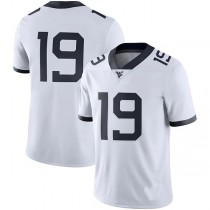 #19 W.Virginia Mountaineers Game Jersey White Stitched American College Jerseys
