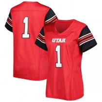 #1 U.Utes Under Armour Replica Football Jersey Red Stitched American College Jerseys