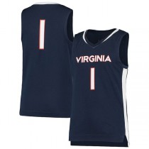#1 V.Cavaliers Team Replica Basketball Jersey Navy Stitched American College Jerseys