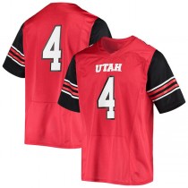 #4 U.Utes Under Under Armour Logo Replica Football Jersey Red Stitched American College Jerseys