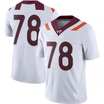 #78 V.Tech Hokies Game Player Jersey White Stitched American College Jerseys
