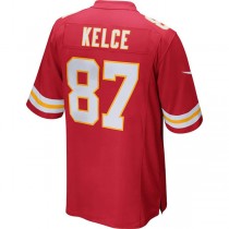 kC.Chiefs #87 Travis Kelce Red Game Jersey Stitched American Football Jerseys