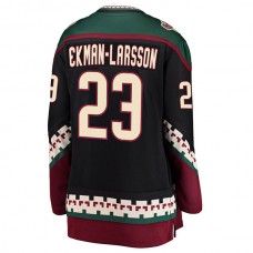 A.Coyotes #23 Oliver Ekman-Larsson Fanatics Branded Breakaway Alternate Player Jersey Black Stitched American Hockey Jerseys