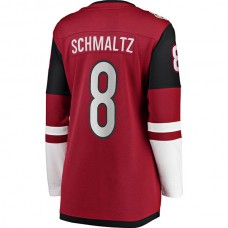 A.Coyotes #8 Nick Schmaltz Fanatics Branded Home Breakaway Player Jersey Garnet Stitched American Hockey Jerseys