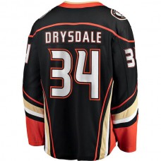A.Ducks #34 Jamie Drysdale Fanatics Branded Home Breakaway Player Jersey Black Stitched American Hockey Jerseys