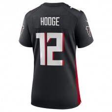 A.Falcons #12 KhaDarel Hodge Black Game Jersey Stitched American Football Jerseys