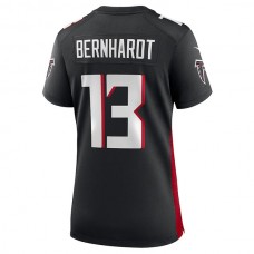 A.Falcons #13 Jared Bernhardt Black Player Game Jersey Stitched American Football Jerseys