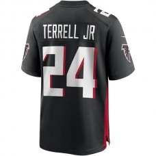 A.Falcons #24 A.J. Terrell Jr. Black Player Game Jersey Stitched American Football Jerseys