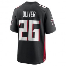 A.Falcons #26 Isaiah Oliver Black Game Jersey Stitched American Football Jerseys
