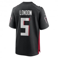 A.Falcons #5 Drake London Black 2022 Draft First Round Pick Game Jersey Stitched American Football Jerseys